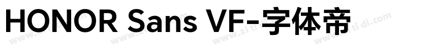 HONOR Sans VF字体转换